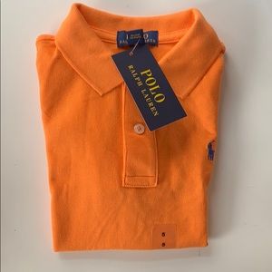 Size 5 Short Sleeve Orange Polo